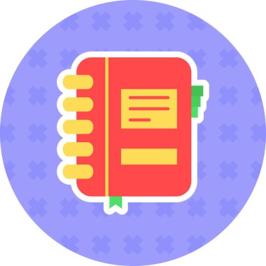 Kitap. Web simgesi basit illüstrasyon