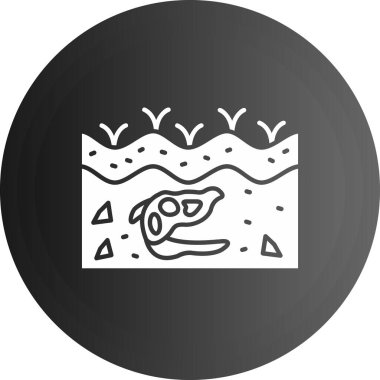 Balık simgesinin vektör illüstrasyonu