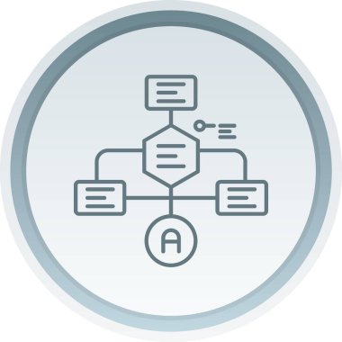 Modern bir simgenin vektör illüstrasyonu