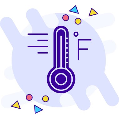 sıcaklık simgesi vektör illüstrasyonu