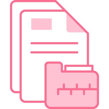 Dosya simgesinin vektör illüstrasyonu