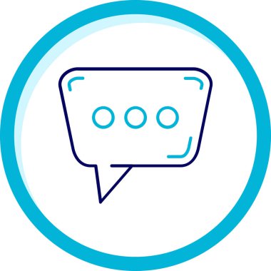 Sohbet simgesi vektör illüstrasyonu