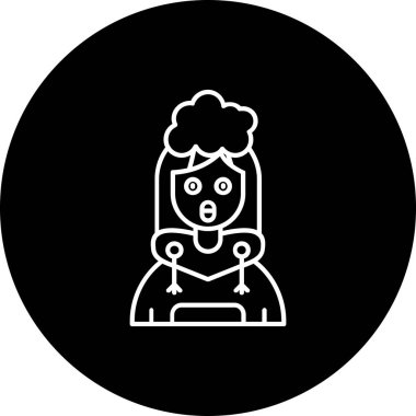 Güzellik ve moda simgelerinin vektör çizimi