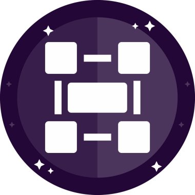 Modern simgenin vektör illüstrasyonu