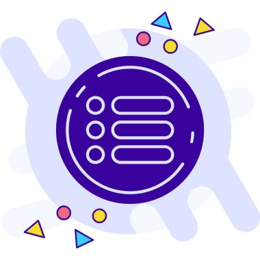 Renkli klima simgesi beyaz arkaplanda izole edildi. Hava sistemi havası. Hava serin ve soğuk iklim kontrol sistemi. Değişken rastgele dinamik şekiller. vektör illüstrasyonu