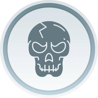 kafatası simgesi modada izole edilmiş arkaplan