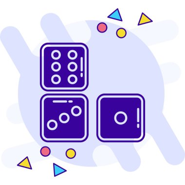 Çip. Basit arkaplanda simge