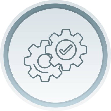 Ayarlar. Web simgesi basit illüstrasyon