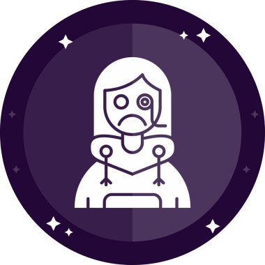 Bir Cadılar Bayramı simgesinin vektör illüstrasyonu