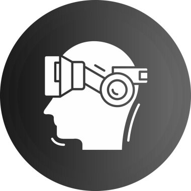 Sanal gerçeklik. İkonum. Basit tasarım