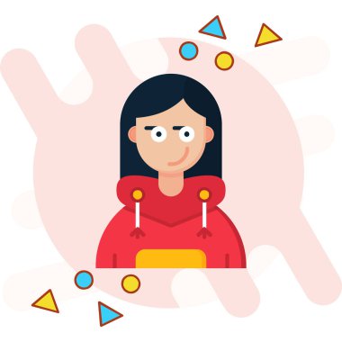 Maskeli ve yüzlü genç bir kadın.