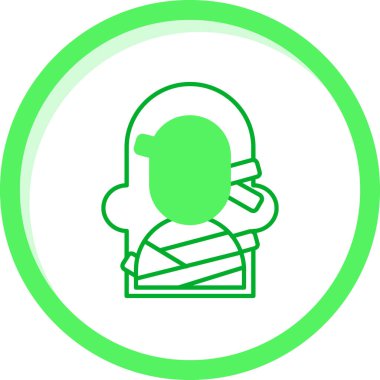 Avatar Adam simgesi. Web için insan vektör simgelerinin özet çizimi