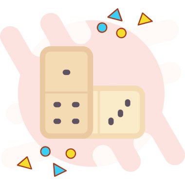 Kumarhane çipleri ve zar vektör illüstrasyon tasarımı