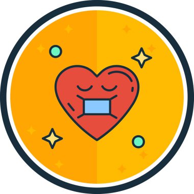 basit moda kalp simgesi