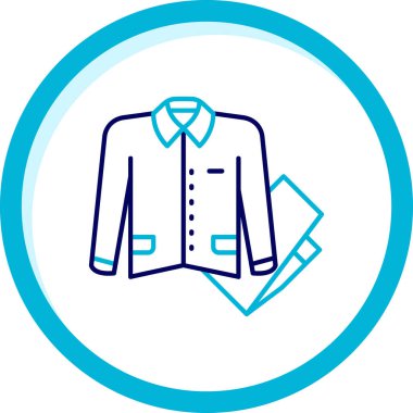 Ceket. Web simgesi basit illüstrasyon