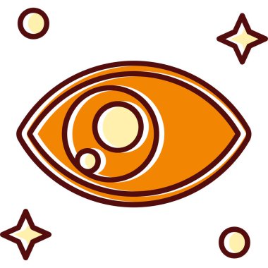 Göz. Web simgesi basit illüstrasyon