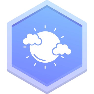 Bulut. Web simgesi basit illüstrasyon