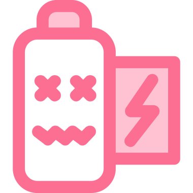 Pil simgesinin vektör illüstrasyonu