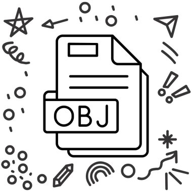 Modern dosya biçiminin vektör illüstrasyonu