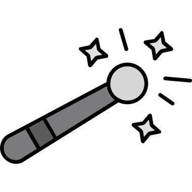 Sihirli çubuk simgesi vektör çizimi