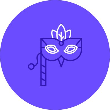 karnaval maskesi vektör illüstrasyonu