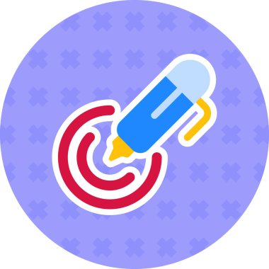 mıknatıs vektör simgesi modern basit illüstrasyon, düz tasarım biçimi