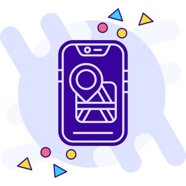 Moda biçimi izole edilmiş arkaplanda mobil uygulama simgesi