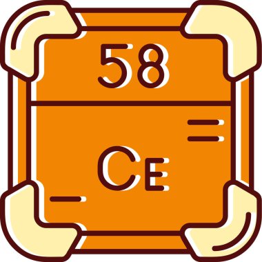 Periyodik tablonun modern simgesinin vektör illüstrasyonu