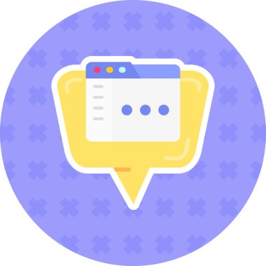 Sohbet sohbet simgesi - özet biçimi