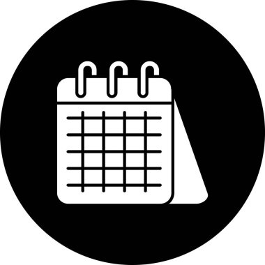 Takvim simgesi soyut arkaplan, vektör izole