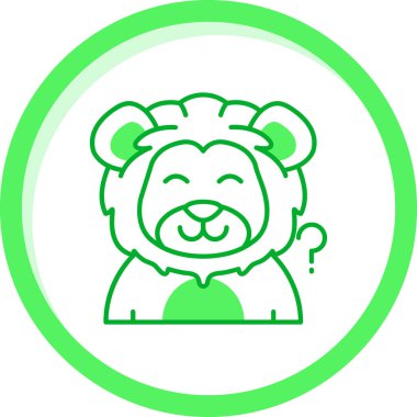 Yeşil işaretli ayı.