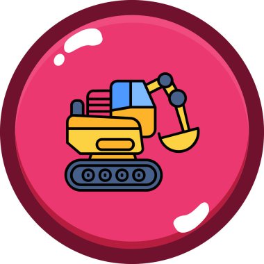 Bir robot simgesinin vektör illüstrasyonu