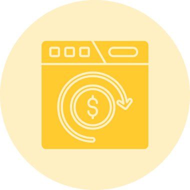 Para vektörü simgesi modern basit vektör illüstrasyonu