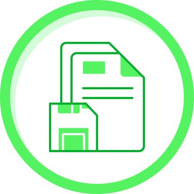 Dosya biçim simgesinin vektör illüstrasyonu