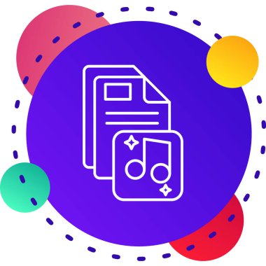 Beyaz arkaplanda izole edilmiş belge simgesine sahip satır dosyası. Kontrol listesi simgesi. İşletme yönetimi tabelası. Renkli taslak konsepti. vektör