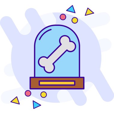 Beyaz arkaplanda izole edilmiş ana hat biçiminde mezar simgesi