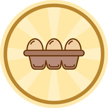 Bir karikatür yemeğinin vektör çizimi