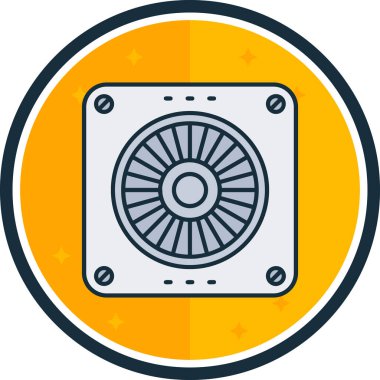 Modern oto tamir simgesinin vektör illüstrasyonu