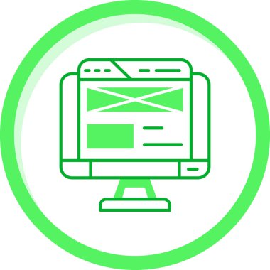 Web tasarım ikonu vektör illüstrasyonu