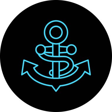 Çapa. Web simgesi basit illüstrasyon