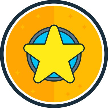 Ödülü vektör yıldız simgesi