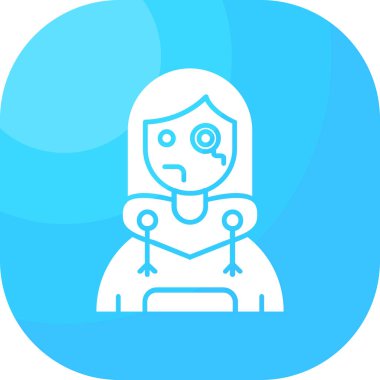 Maskeli bir kadının vektör çizimi