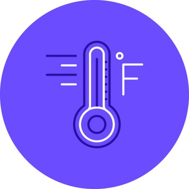 Termometre. Web simgesi basit illüstrasyon