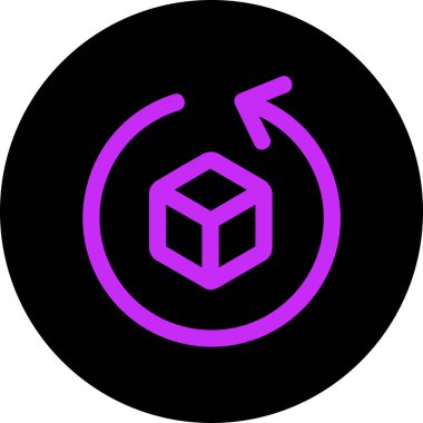 Kutu. Web simgesi basit illüstrasyon