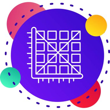 renk çizgisi davul simgesi beyaz arkaplanda izole edildi. Müzik işareti. müzik aleti sembolü. Renkli, rastgele, dinamik şekiller. vektör illüstrasyonu