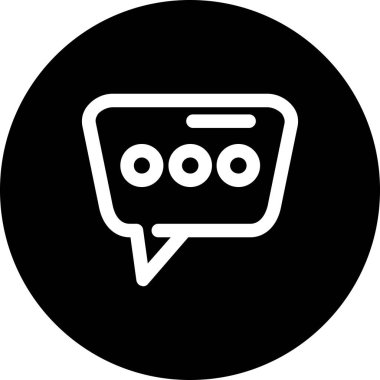 Sohbet simgesi vektör illüstrasyonu