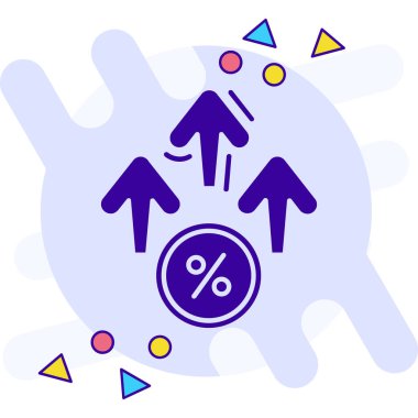 yüzde indirimli modern simge, vektör illüstrasyonu