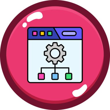 seo modern simgesinin vektör illüstrasyonu