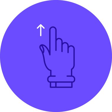 Dokunma simgesinin vektör illüstrasyonu