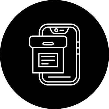 Vektör telefon simgesi illüstrasyonu